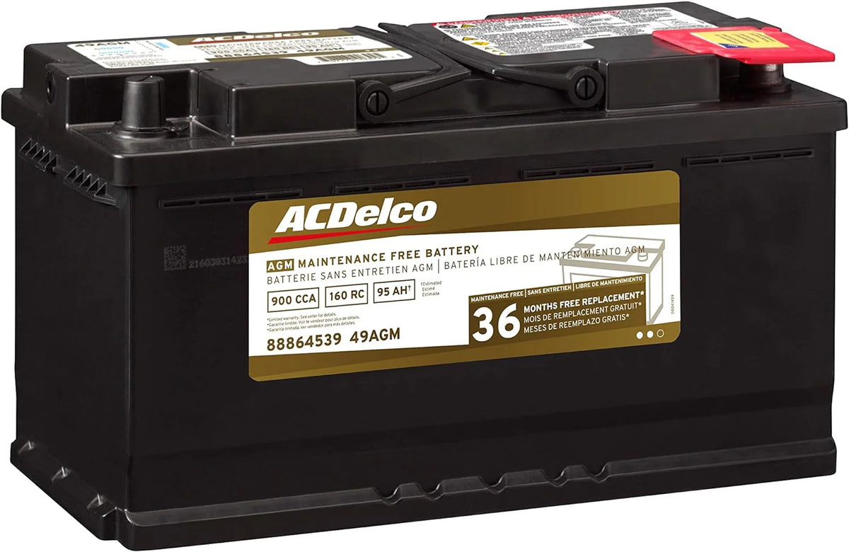 ACDelco Gold BCI Group 49 Battery, 13.9 x 6.9 x 7.5 in - 49AGM
