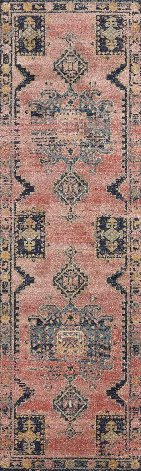 Loloi Jocelyn Collection Area Rug, Rose/Rose, 7'-10" x 10', .38" Thick - JOC-06
