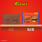 REESE'S Milk Chocolate Snack Size Peanut Butter Pumpkins, Halloween Candy Jumbo Bag