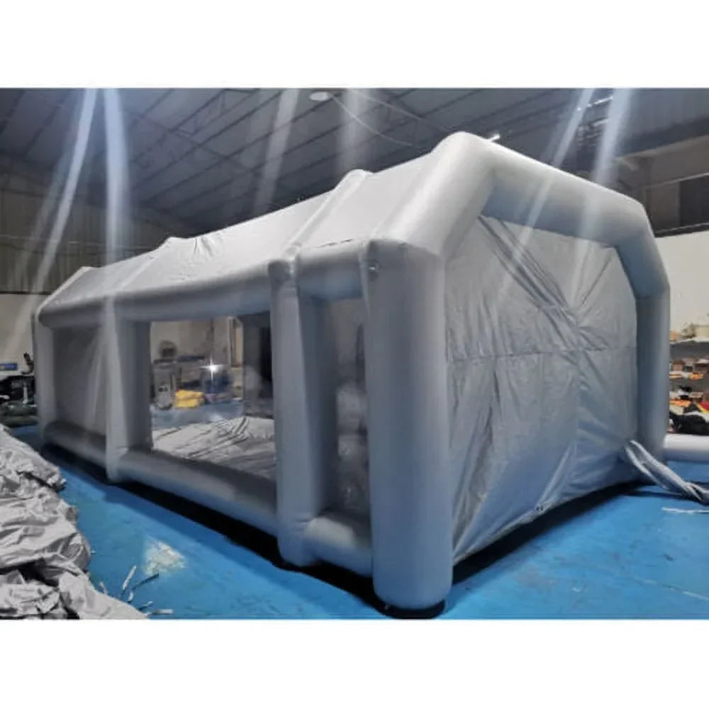 Inflatable Car Paint Spray Booth Work Tent With Filter System 26 x 15 x 10 Ft