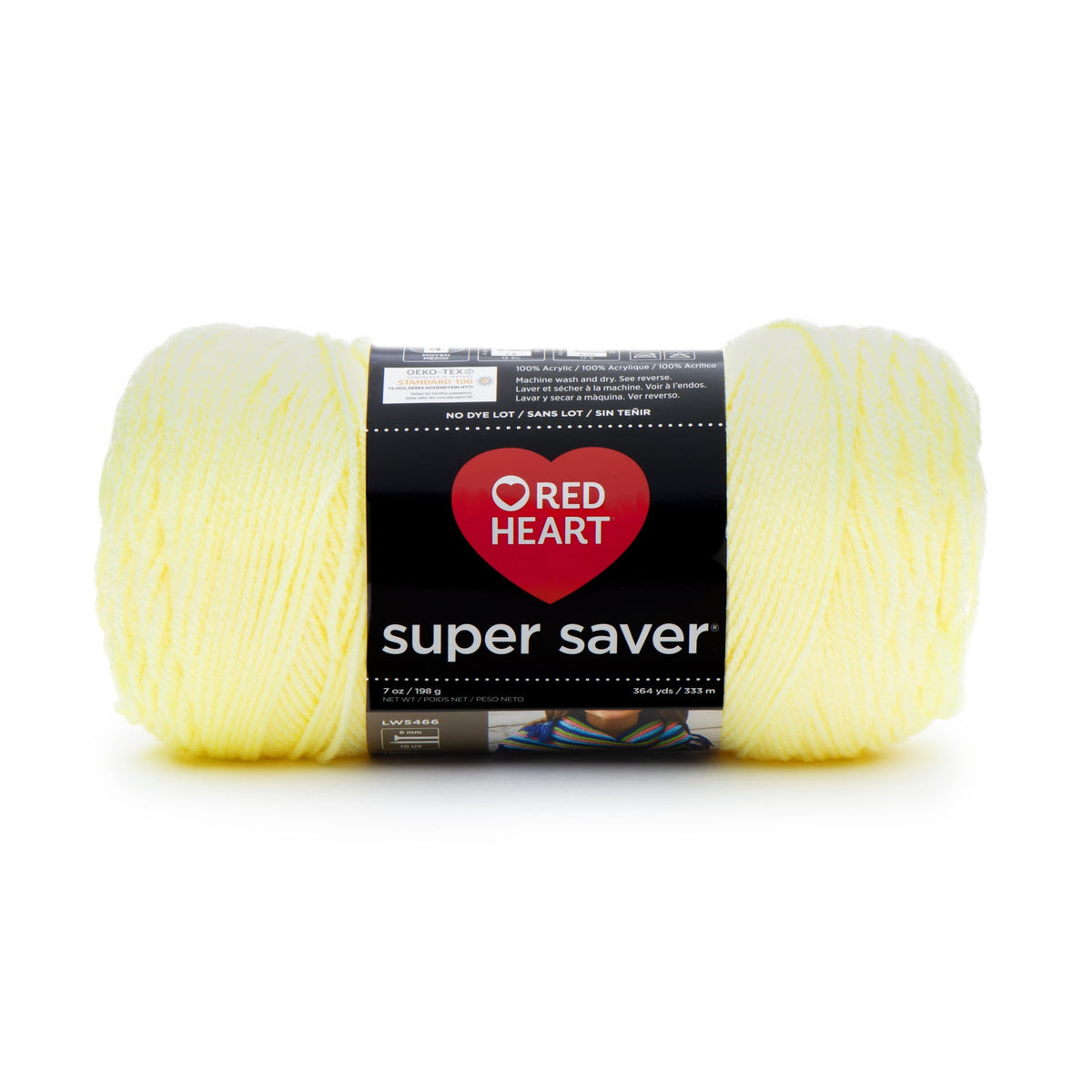 Red Heart Super Saver 4 Medium Acrylic Yarn Black 7oz 198g 364 Yards