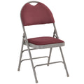 Flash Furniture HERCULES Series Triple-Braced Burgundy Fabric Metal Folding Chair