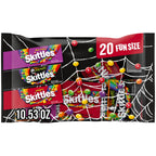 Skittles Original, Wild Berry & Shriekers Fun Size Chewy Halloween Candy, 20 Count Bulk Bag