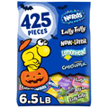 Nerds Classic Fun Halloween Trick-or-Treat Variety Bag, Laffy Taffy, Now and Later, Lemonhead, Gobstopper, and NERDS Original, 425 Pieces, 104.6 Ounces