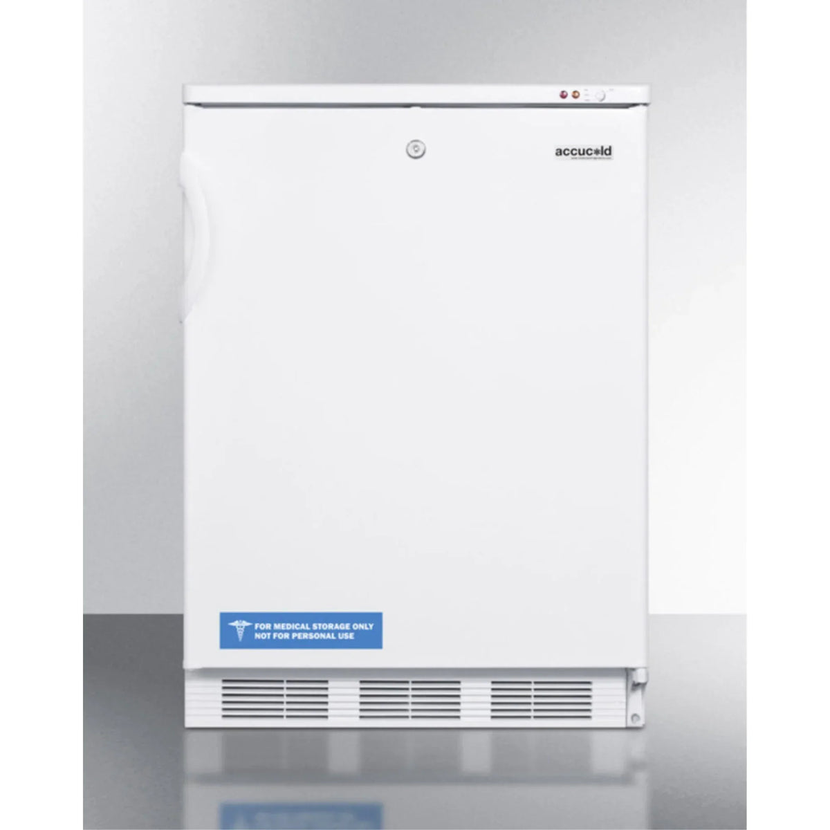 Undercounter Medical All-Freezer -25 C Capable, White, Front Lock