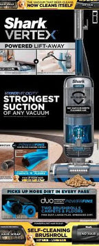 Shark Vertex DuoClean PowerFin Upright Vacuum With Powered Lift-Away And Self-Cleaning Brushroll - AZ2000