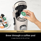 Ninja Pods & Grounds Single-Serve Coffee Maker, 56-oz. Reservoir, Stone - PB041ST
