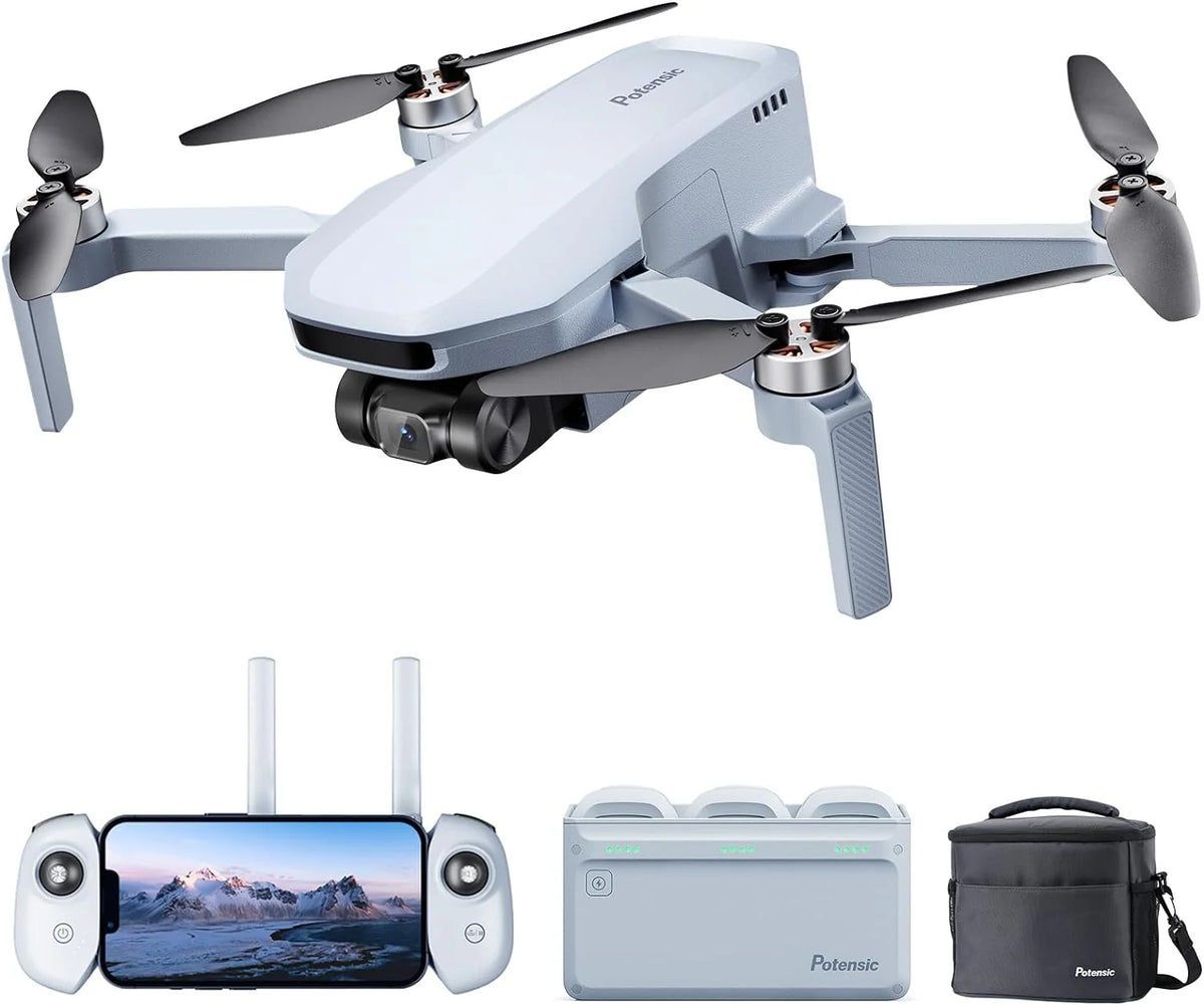 ATOM SE GPS Drone With 4K EIS Camera, 2 Batteries, 62 Minutes Flight - ATOM SE