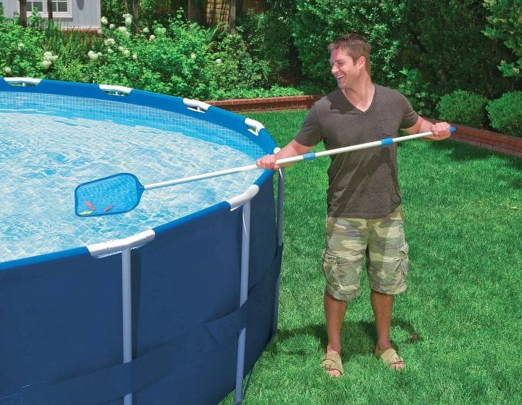 Intex Metal Frame Above Ground Swimming Pool With Filter And Cover, 12 Ft x 30 Inches - 28211EH