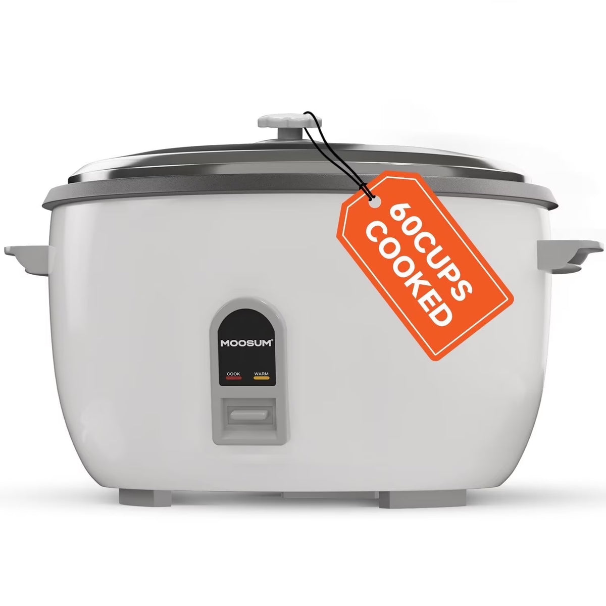 MOOSUM Commercial Rice Cooker, 30-Cup Uncooked / 60-Cup Cooked, 1600W