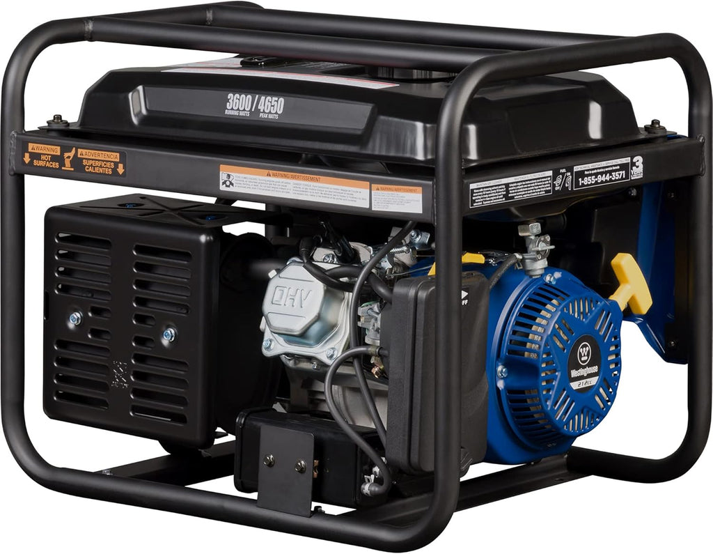 Westinghouse Portable Generator 3600 Running Watts 4650 Peak Watts 30A Outlet - 212cc
