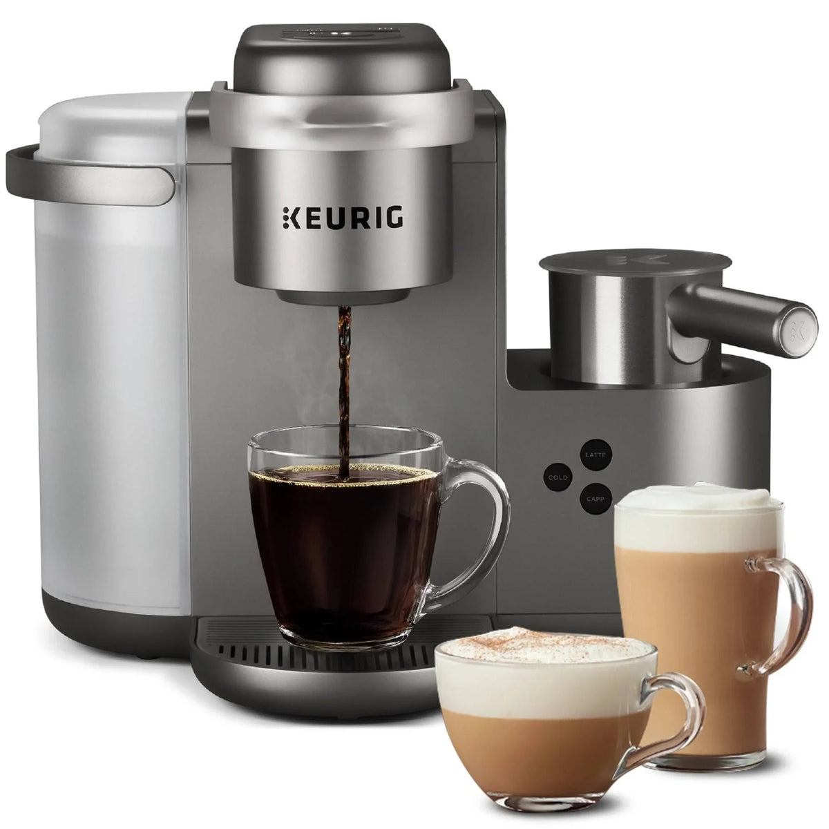 Keurig Single Serve Coffee Maker, Silver/Grey - K-Cafe