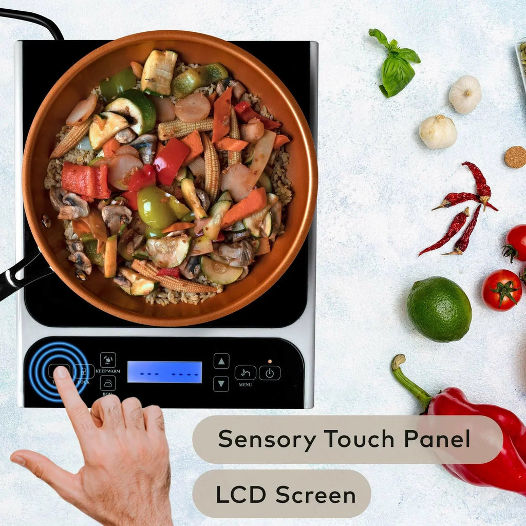 ChefWave Portable Induction Cooktop, 1800W, 10in Fry Pan