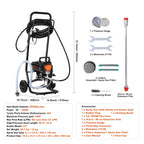KFFKFF Stand Airless Paint Sprayer 950W 3000PSI With Cart - RP8628 plus