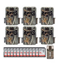 Browning Trail Cameras Dark Ops Extreme 16MP Trail Camera 6-Pack With 12 16GB SD Cards And USB 2.0 Card Reader - Dark Ops Extreme