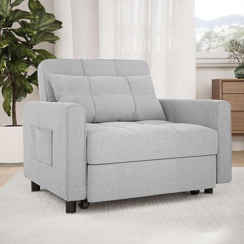 3-in-1 Adjustable Pull-Out Sleeper Sofa Bed With 330 Pounds Capacity