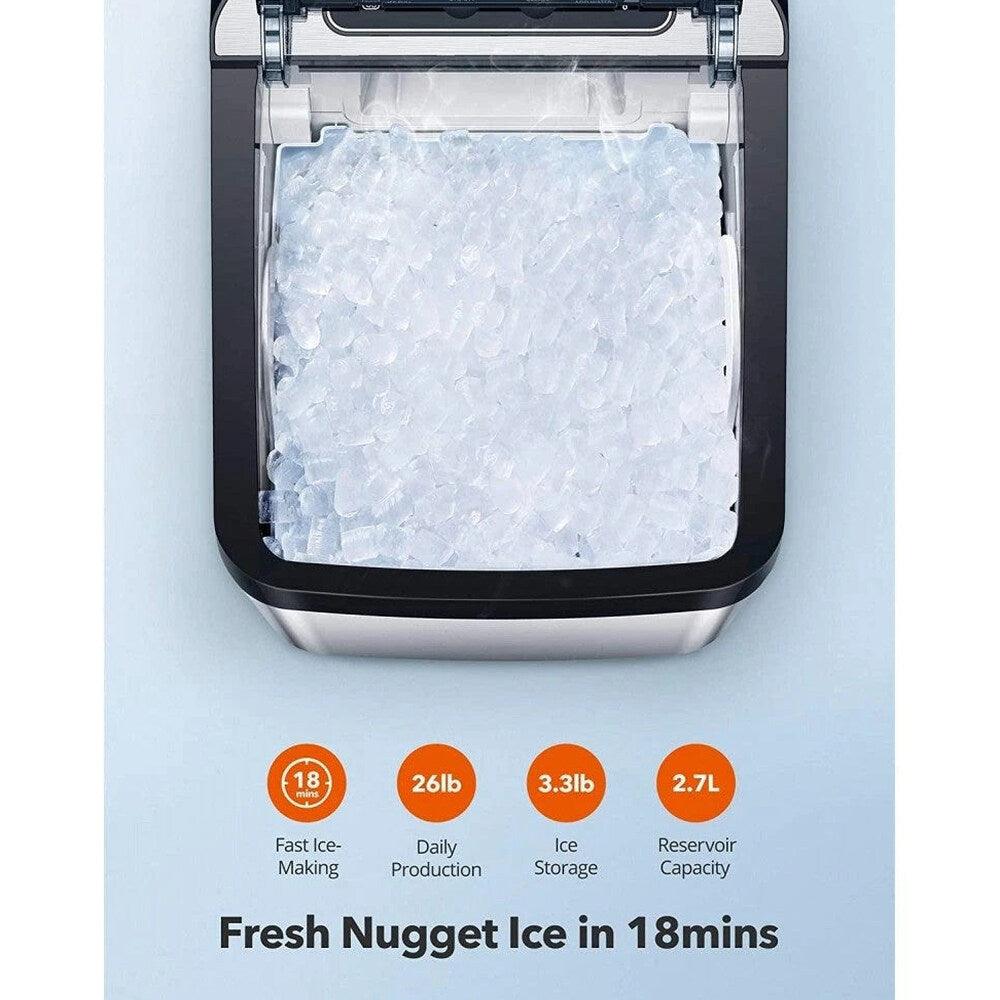 TAOTRONIC Countertop Nugget Ice Maker - 26lb Per Day