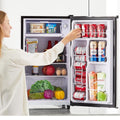 Simenmax Single Door Mini Fridge, 3.2 Cu. Ft., Silver