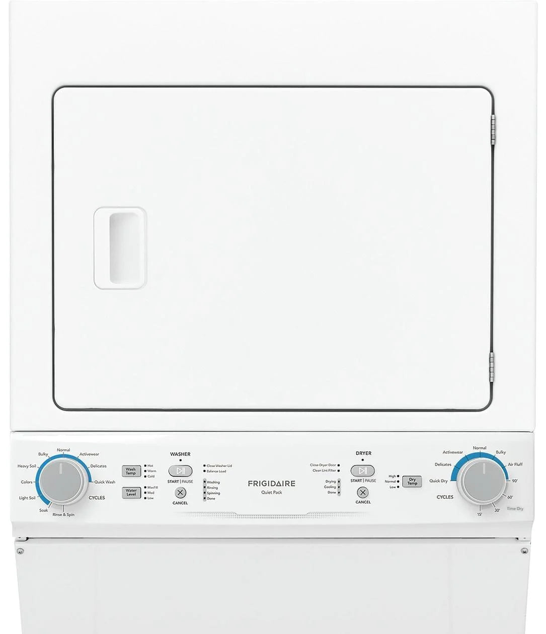 Frigidaire Electric Washer And Dryer, 5.5 Cu. Ft., White, 120 V