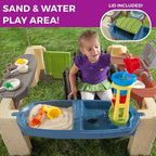Step2 All Around Playtime Patio With Canopy Kitchen Play Set - 874100