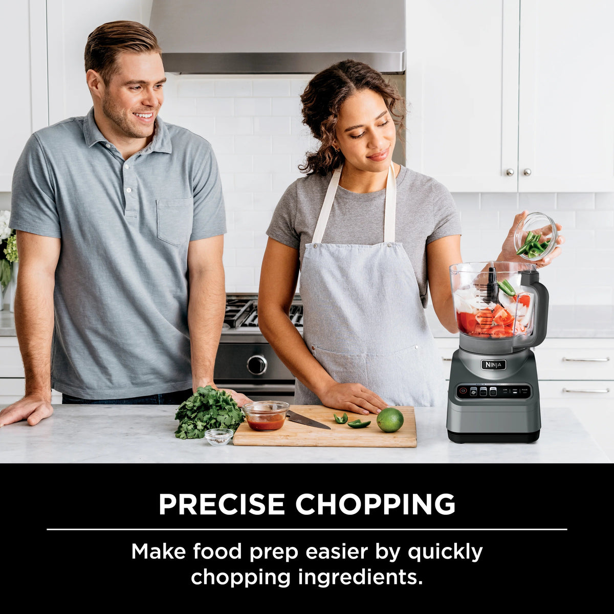 Ninja Professional Food Processor 9 Cup, 850 Watts, Silver - BN600