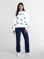 Halloween Women's Hey Boo Graphic Sweatshirt with Long Sleeves