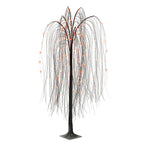 Indoor/Outdoor Battery-Operated 8-Function LED Color-Changing Willow Tree, Orange and Purple, 48", Halloween by Way To Celebrate