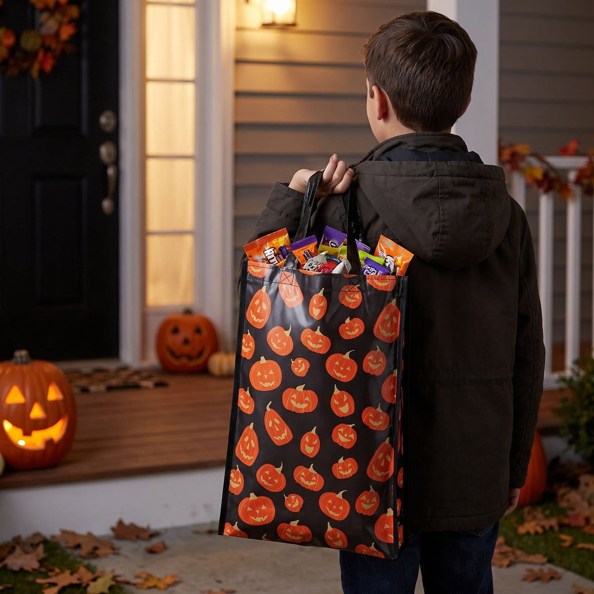 Pumpkin Trick-or-Treat Party Bag, Multicolor, Halloween by Way To Celebrate