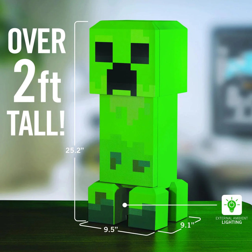Minecraft Creeper 2 Door Mini Fridge, 8L, Green, 25.2 in H x 9.5 in W x 9.1 in D