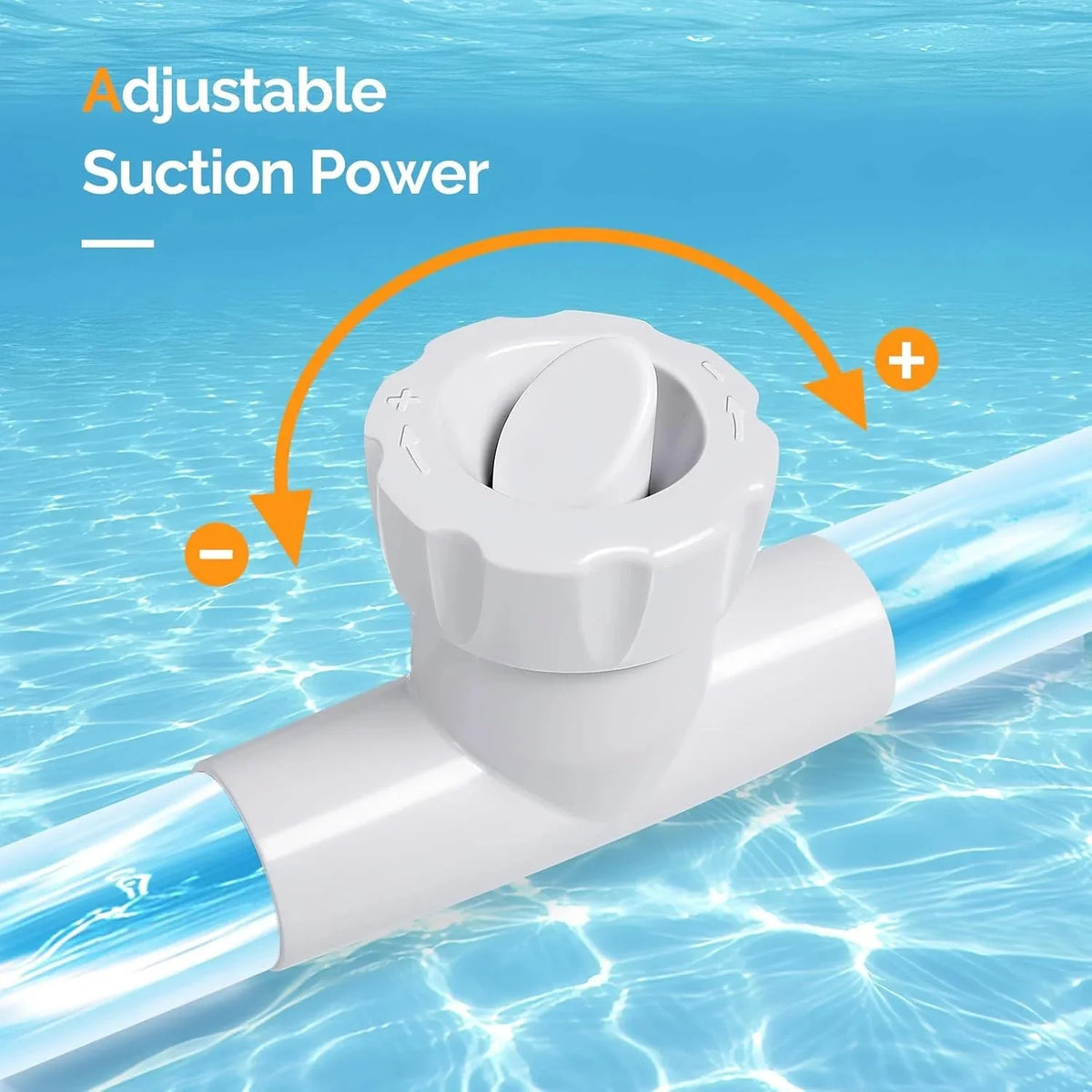 VINGLI Automatic Swimming Pool Vacuum Cleaner With 33FT Hoses, Navy Blue & White - Pool Cleaner 277