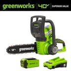Greenworks 40V 12 in Cordless Chainsaw With 2.0 Ah Battery And Charger - 20262