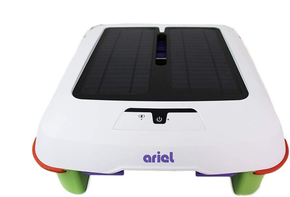Automatic Solar Pool Skimmer Robot With Oversized Filter Tray, Smart Obstacle Avoidance And Cordless Design