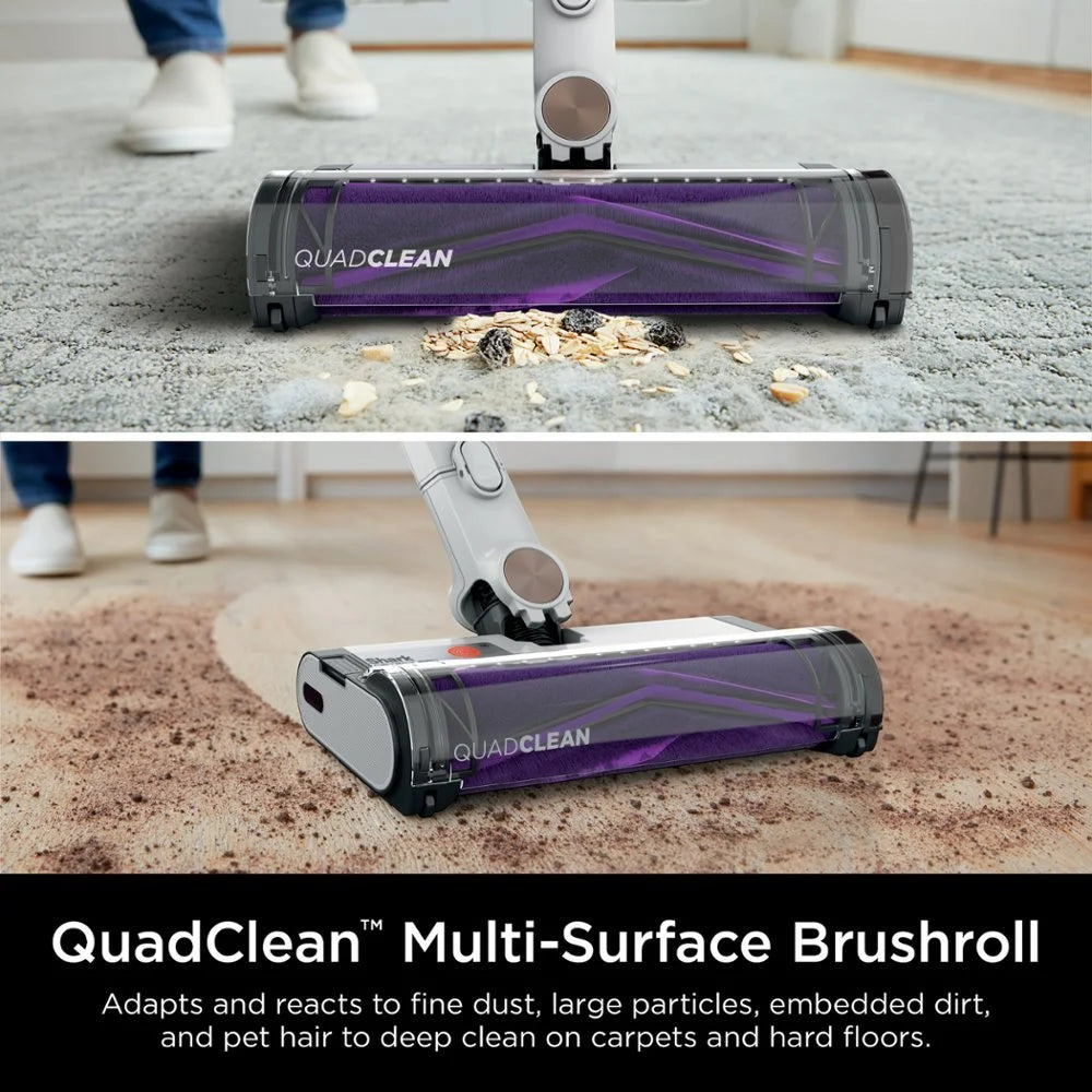 Shark Cordless HEPA QuadClean Multi-Surface Stick Vacuum, Grey/Brass - R-IW1111 (Refurbished)