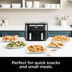 NINJA Foodi 6 qt 5-in-1 2-Basket Black Air Fryer With DualZone Technology - DZ090