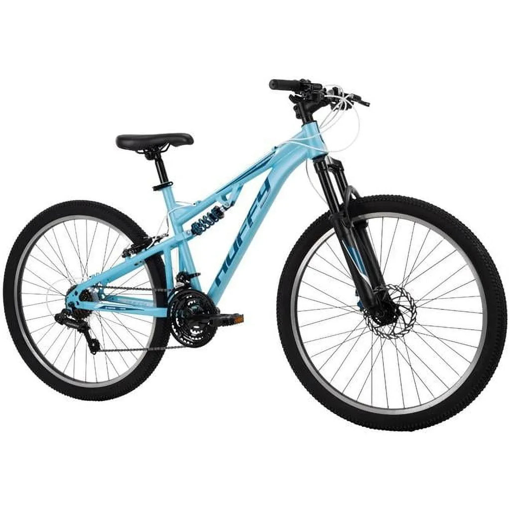 Huffy Women's Full Suspension Mountain Bike, Blue, 26 in - Marker