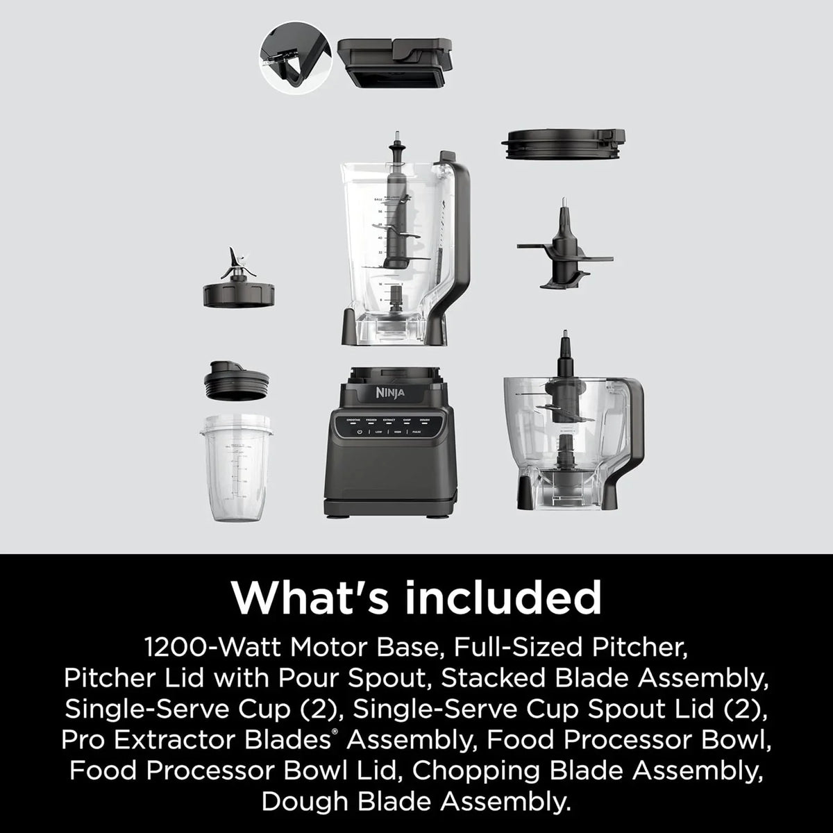 Ninja Mega Kitchen System Blender, 1500W, Black - BL770