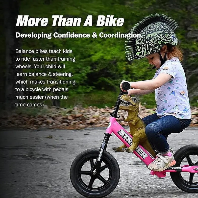 Strider 12 Sport Balance Bike, Pink, Ages 18 Months-5 Years - 12 Sport