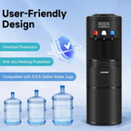 ICEPURE 3-in-1 Top Loading Water Dispenser With Ice Maker, 26.5lbs/24H, Black