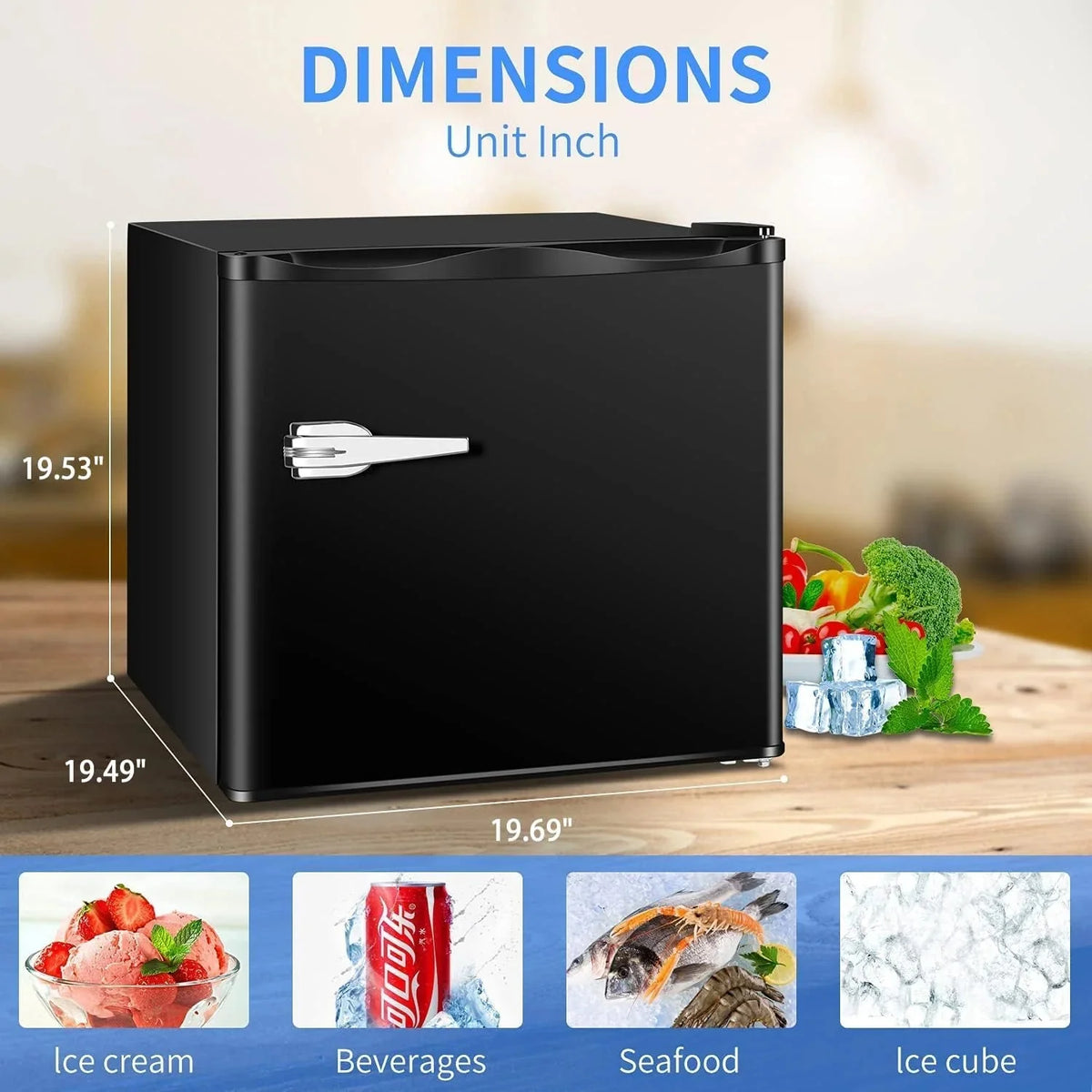 Antarctic Star Mini Upright Freezer 1.2 cu.ft
