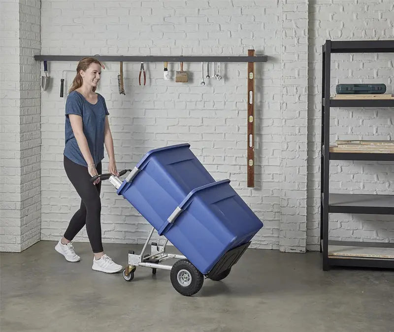 COSCO 4-in-1 Folding Hand Truck With Flat-Free Wheels And Folding Toe Plate