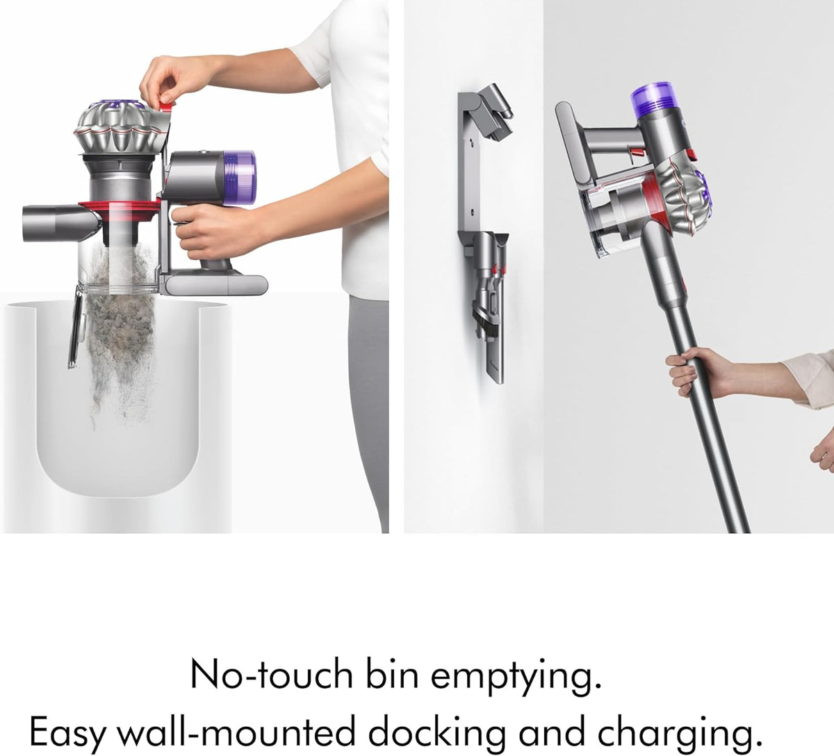 Dyson Cordless Stick Vacuum Cleaner, 0.14 Gallons, Silver/Nickel - V8 SV25