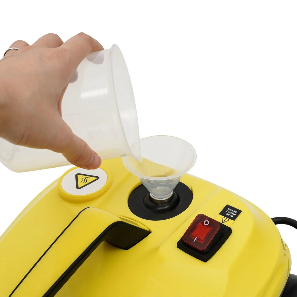 2000W 1.8L/60.87oz High-Pressure Handheld Steam Cleaner, Yellow - SE8620