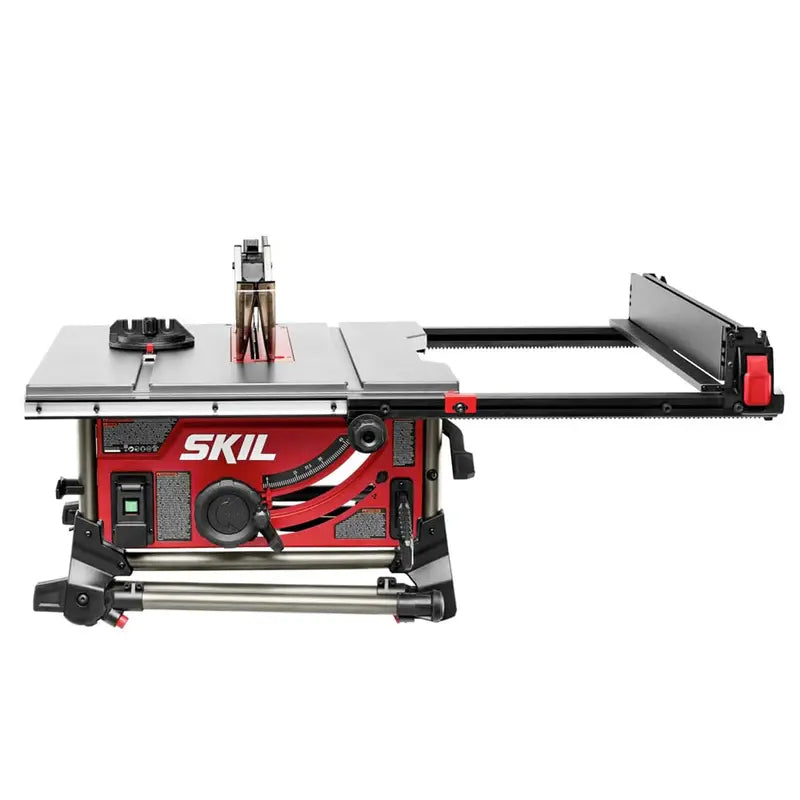 SKIL 15 Amp 10 inch Portable Table Saw With Folding Stand, Rack and Pinion Fence, 4 x 4 Cutting Capacity