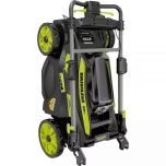 RYOBI 40V Brushless 20-inch Self-Propelled Lawn Care Combo Kit With 2 Batteries And 2 Chargers - RY401120-Y RY40270 RY40407BTLVNM
