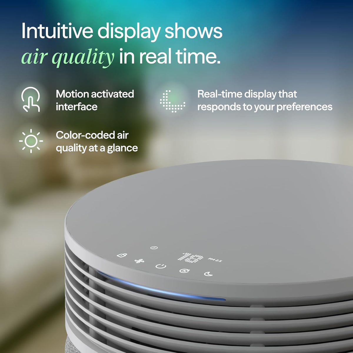Blueair Air Purifier For Large Rooms, 3385 Square Feet - Blue Signature