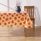 Way To Celebrate Halloween PEVA Tablecloth, Indoor & Outdoor Table 60" x 102" - Pumpkin Toss