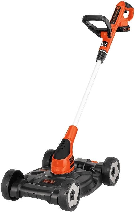 BLACK+DECKER Cordless 3-in-1 String Trimmer, Lawn Mower And Edger, 12-Inch, 20V - MTC220