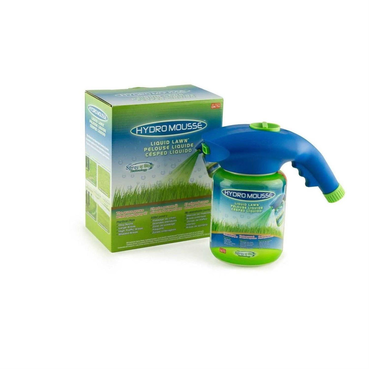 Hydro Mousse Liquid Lawn Grass Seed And Soil Conditioner Spray
