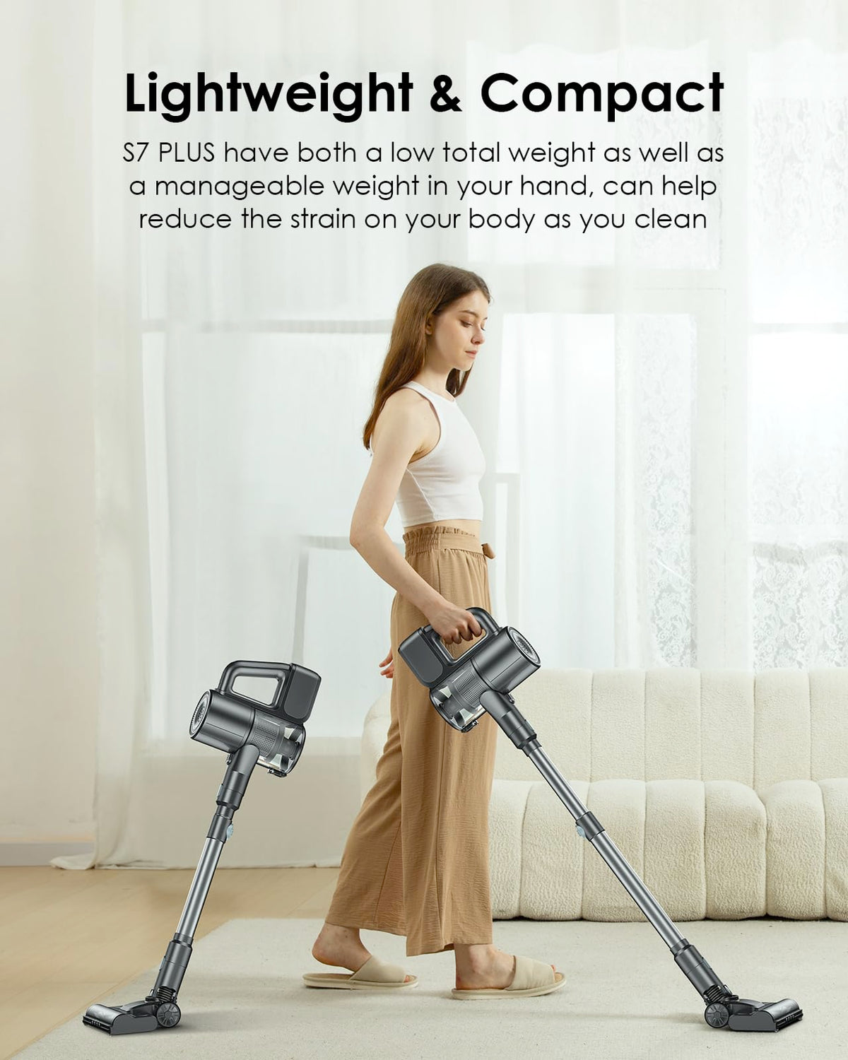 Cordless 2-in-1 Vacuum Cleaner And Mop Combo - 35Kpa
