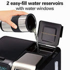Hamilton Beach FlexBrew Thermal Coffee Maker, Single Serve And 10-Cup Full Pot, Black And Stainless - 49966